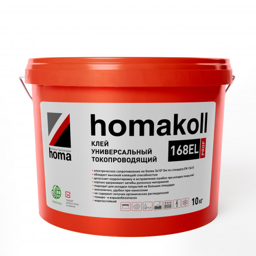 Клей токопроводящий homakoll 168 EL PROF 10кг